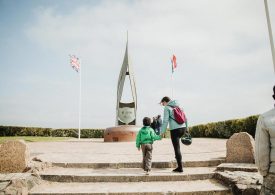 The French Commandos Memorial Flame at Sword Beach
