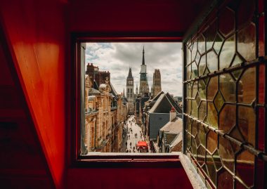 A view from the Gros Horloge in Rouen