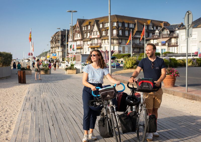 En vélo à Trouville sur Mer