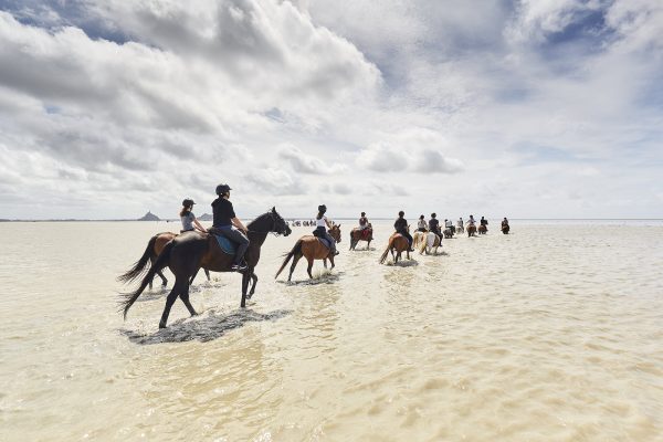Rando à cheval en Baie du Mont-Saint-Michel