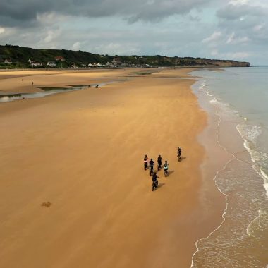 expérience Omaha Beach en fat bike