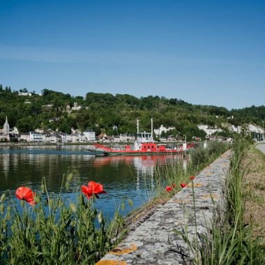 The bac between La Bouille and Sahurs