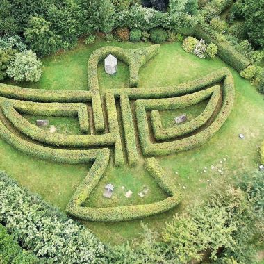 Jardin vue du ciel Ferme Ornée