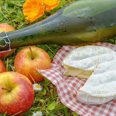 Camembert normand avec pommes et cidre - Gastronomie