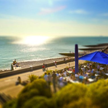 Bar avec vue directe sur la mer au Havre