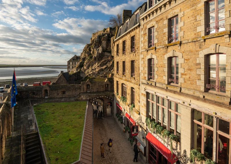 Remparts au Mont-Saint-Michel