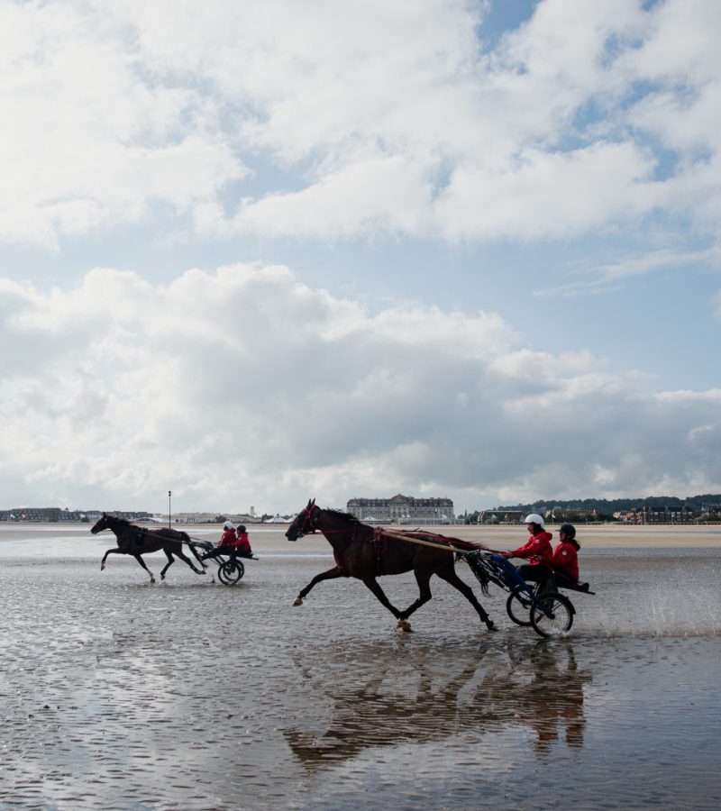 Learn harness racing on Deauville Beach
