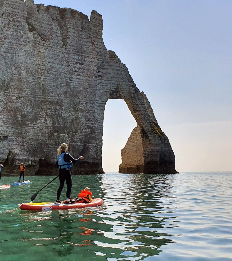 Epic Stand-up Paddle Adventure under the  arches of Etretat