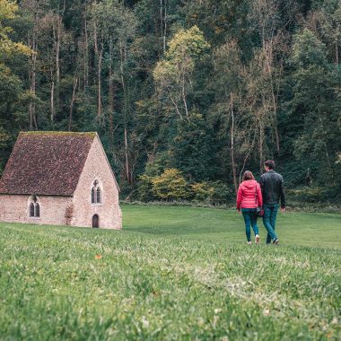 A couple in Saint-Cénéri-le-Gérei