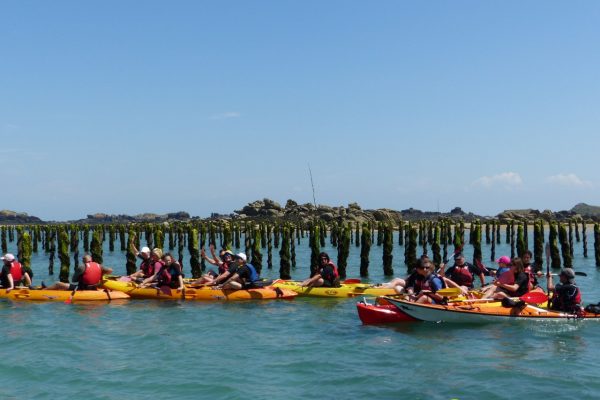Balade en kayak de mer organis par l'agence Détour & Découverte