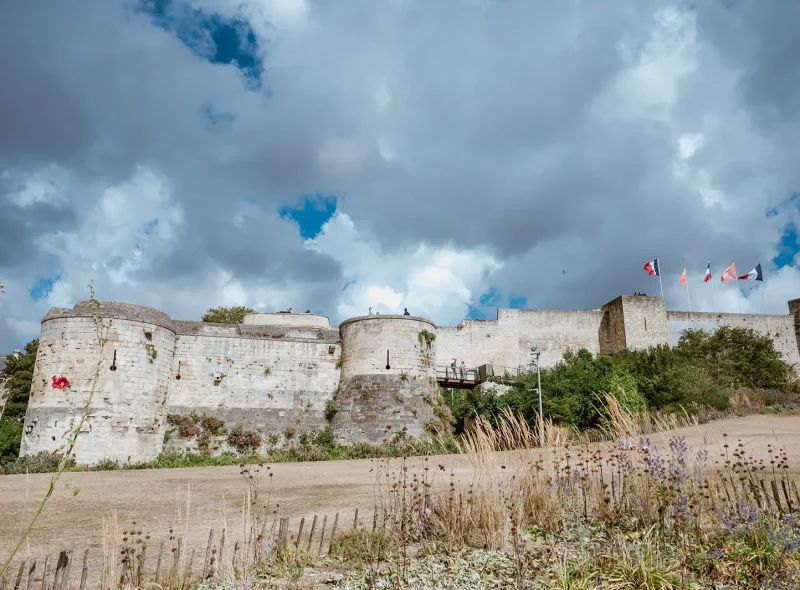 Open in the gallery: Caen Castle, one of the largest medieval fortified enclosures in Europe. 