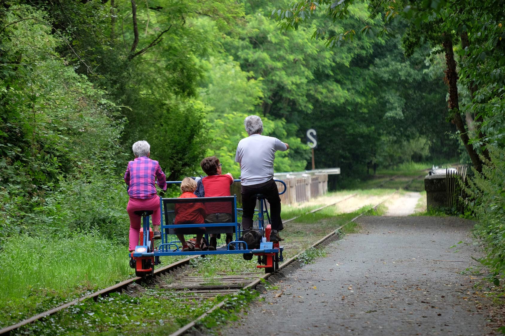 Places to go rail biking Normandy Tourism France