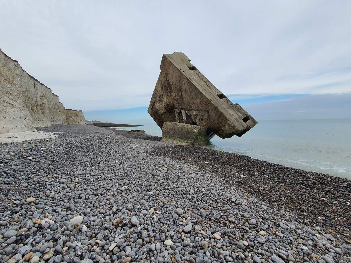 Bunker sur la plage de Sainte-Marguerite-sur-Mer © Danielle Dumas